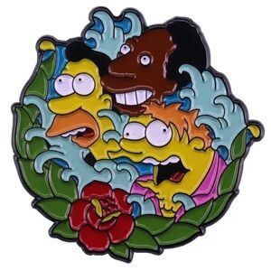 The Simpsons Enamel Pin, Sirens of Homer Episode Enamel Pin, Simpson Friends Pin